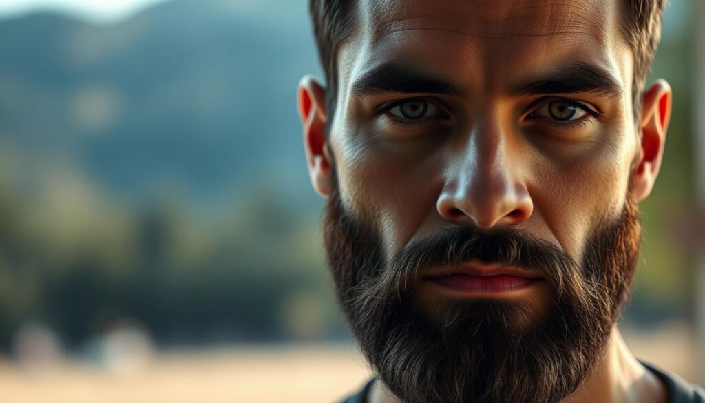 Bartstil und Gesichtsform