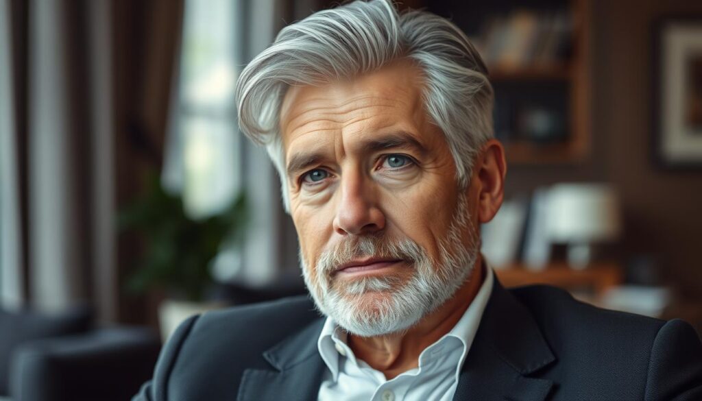 Graue Haare Herren Frisuren ab 50