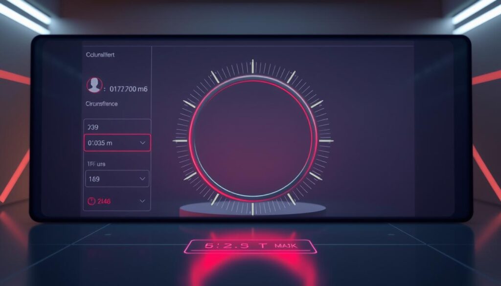 Digitale Kreisumfang Berechnung