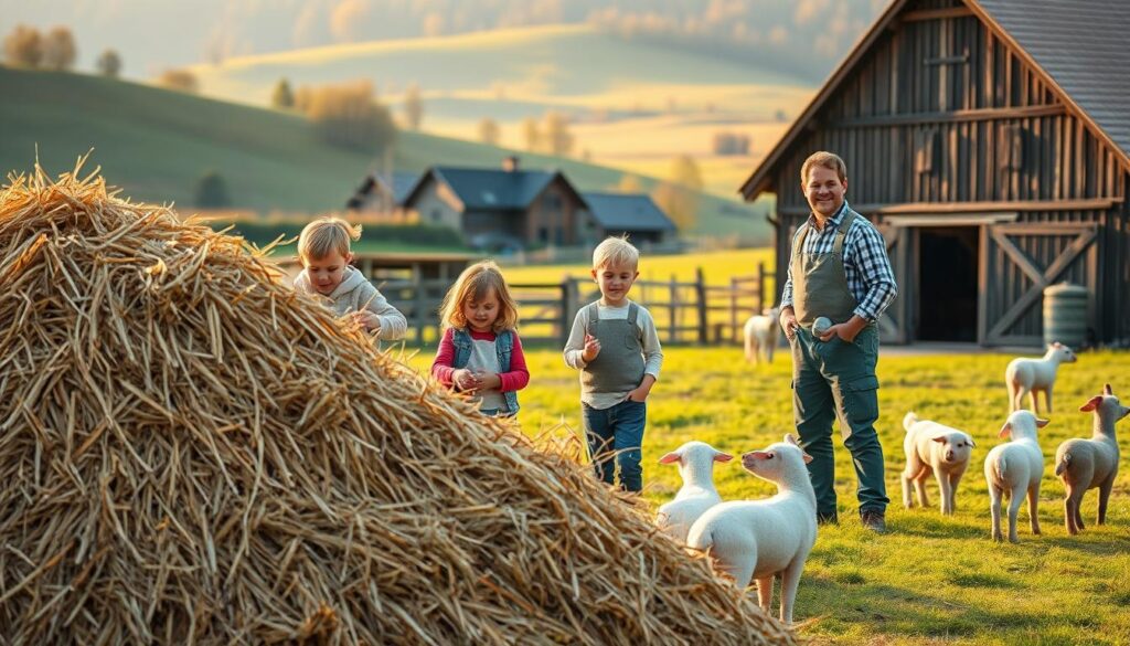 Kinder lernen auf dem Bauernhof Kinder lernen auf dem Bauernhof