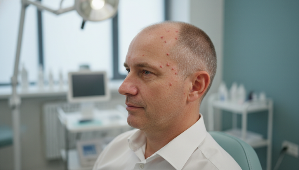 Pickel nach Haartransplantation
